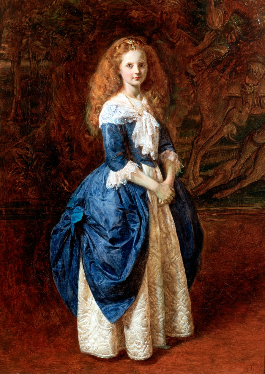 „A dédnagymamám”, egy gyermek portréja, 1865 alkotó: James Archer