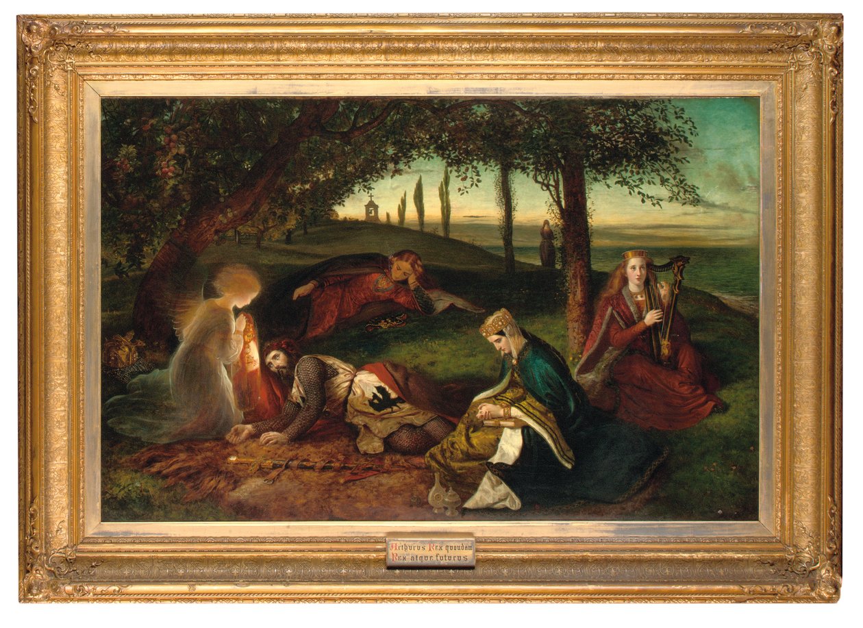 A Sancgreall, Arthur király meggyógyította súlyos sebét alkotó: James Archer