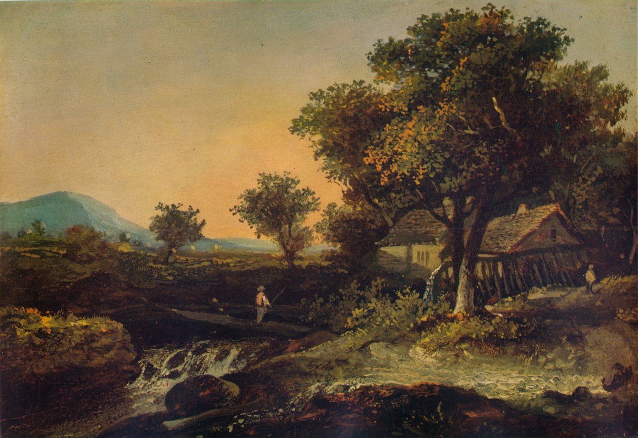 „Egy régi malom”, 1840 alkotó: James Arthur O