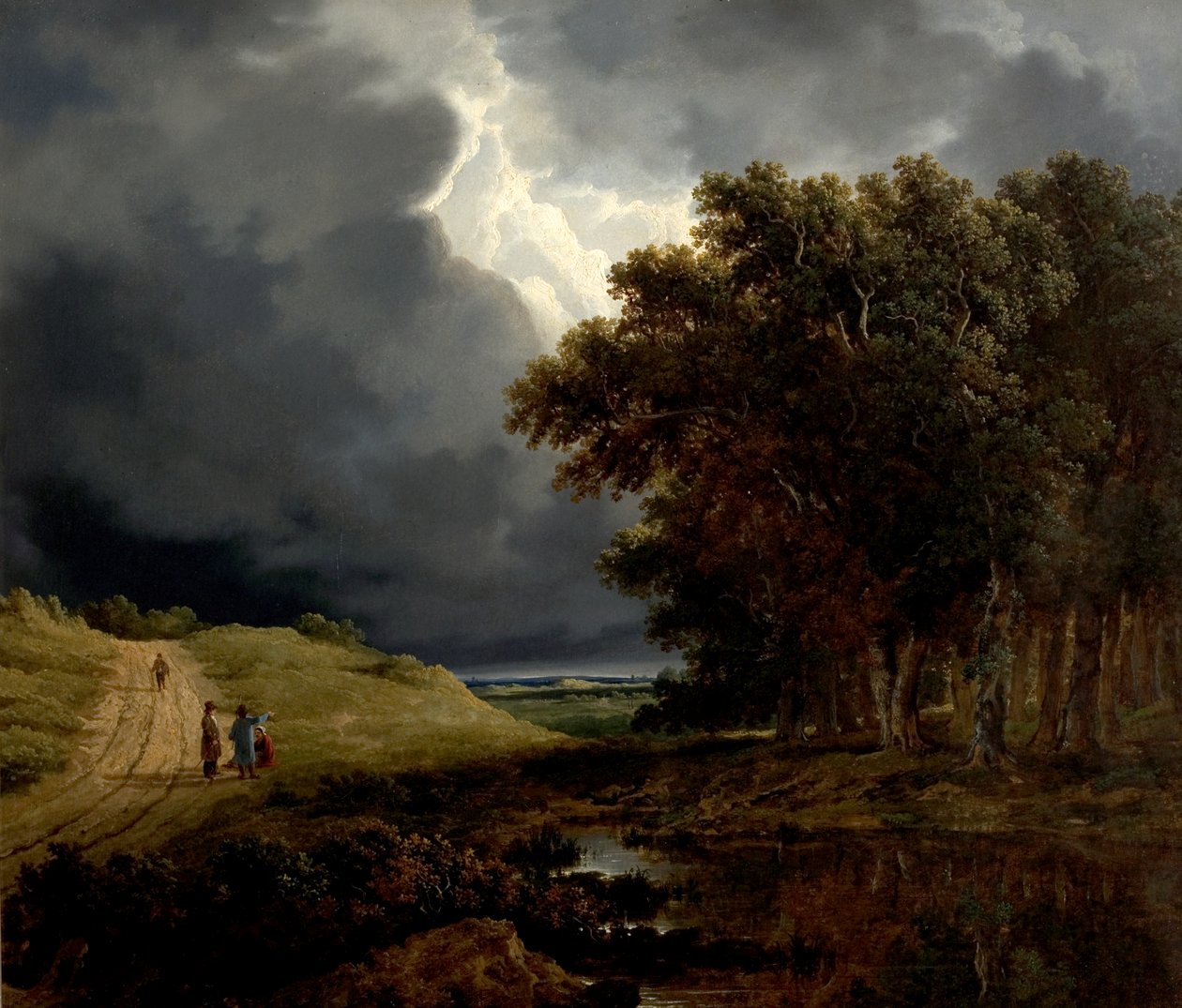 Az erdő széle, Jön a vihar, 1826 alkotó: James Arthur OConnor