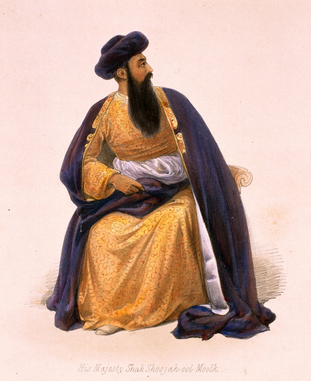 Őfelsége Shah-Sooja-Ool-Moolk portréja [sic]? alkotó: James Atkinson