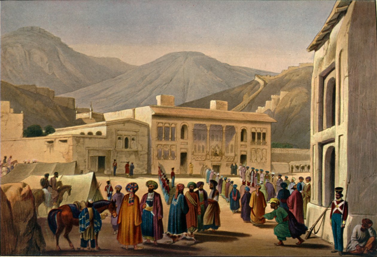 „Kabul város belsejében, a Bala Hissar”, 1840, 1901 alkotó: James Atkinson