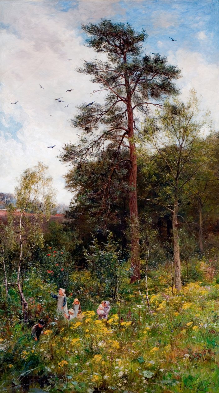 Egy kuckó a természet kertjében, 1879. alkotó: James Aumonier