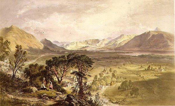 Bassenthwaite, az angol tóvidékből alkotó: James Baker (after) Pyne