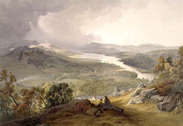 Windermere-tó, "The English Lake District"-ből alkotó: James Baker (after) Pyne