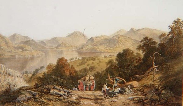 Ullswater, az angol tóvidékből alkotó: James Baker (after) Pyne