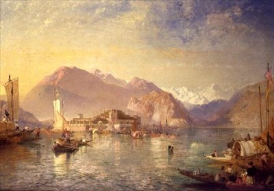Isola Bella a Maggiore-tónál alkotó: James Baker Pyne