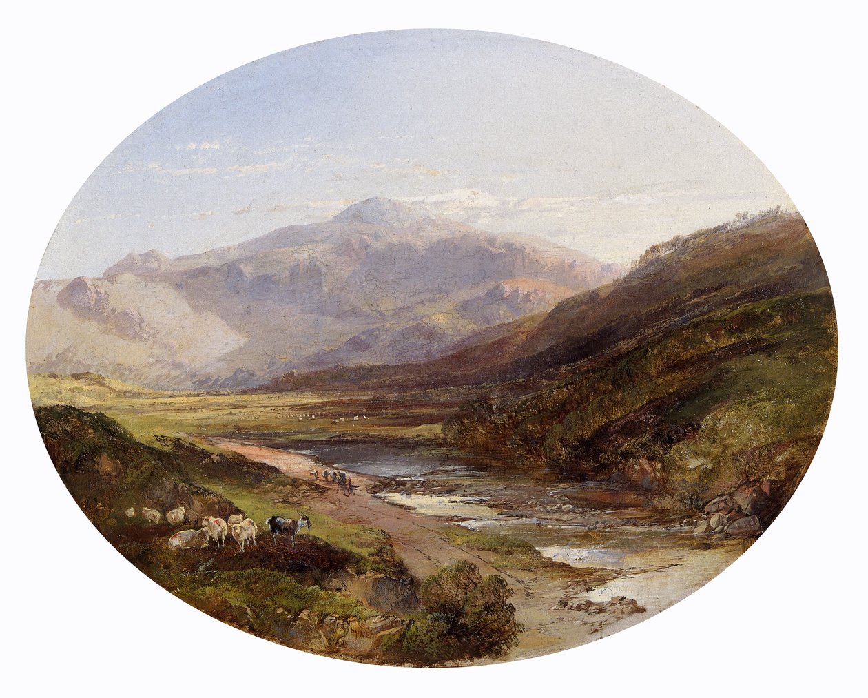 Snowdon Capel Curig felől alkotó: James Baker Pyne