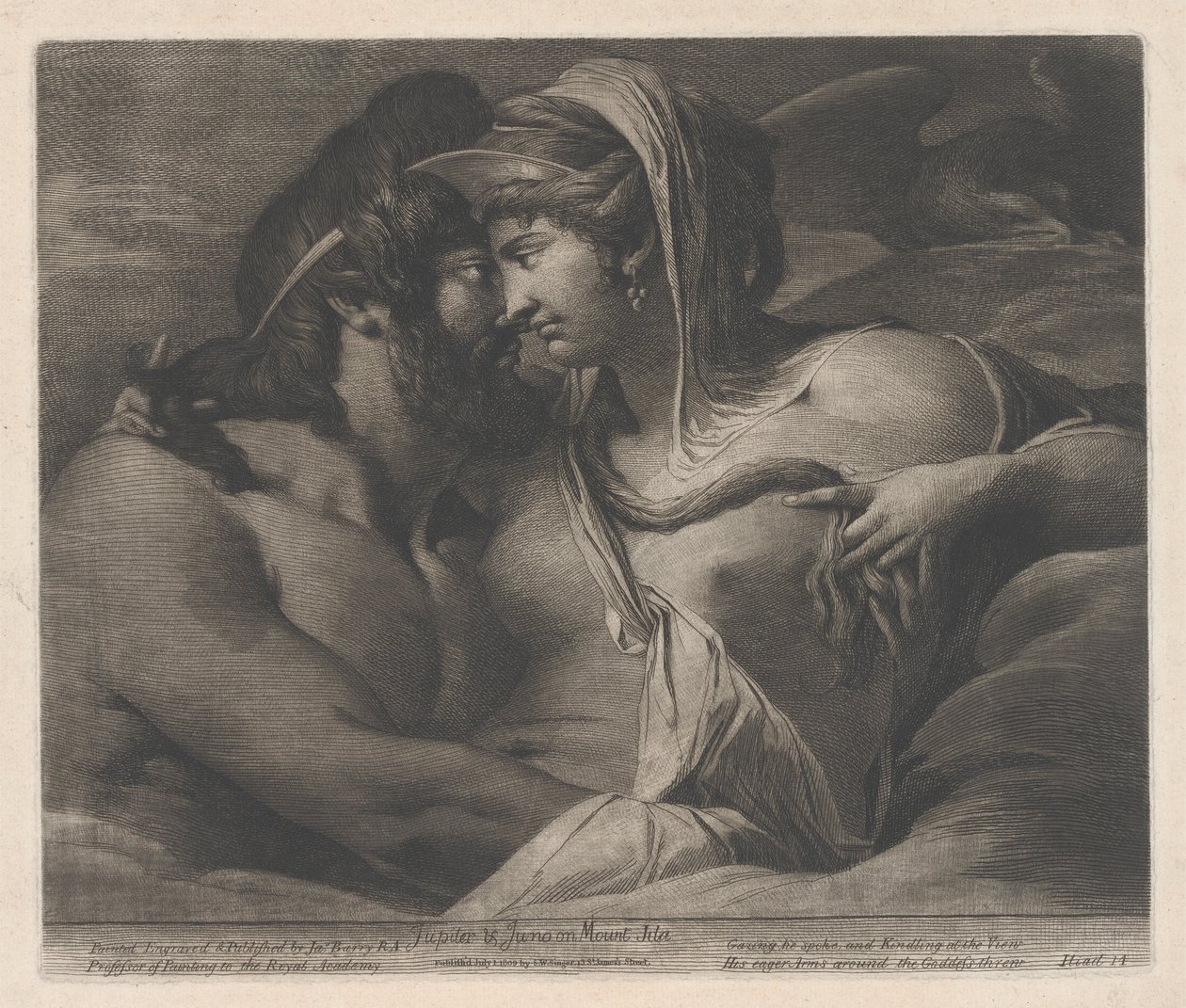 Jupiter és Juno az Ida-hegyen alkotó: James Barry