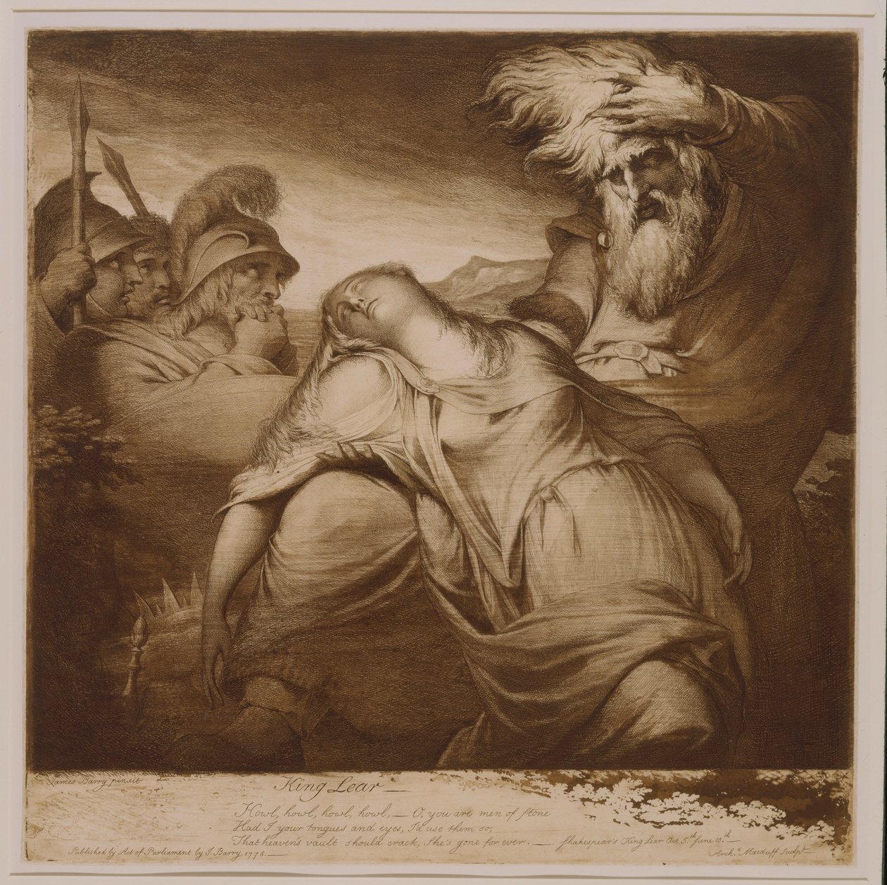 Lear király és Cordelia alkotó: James Barry