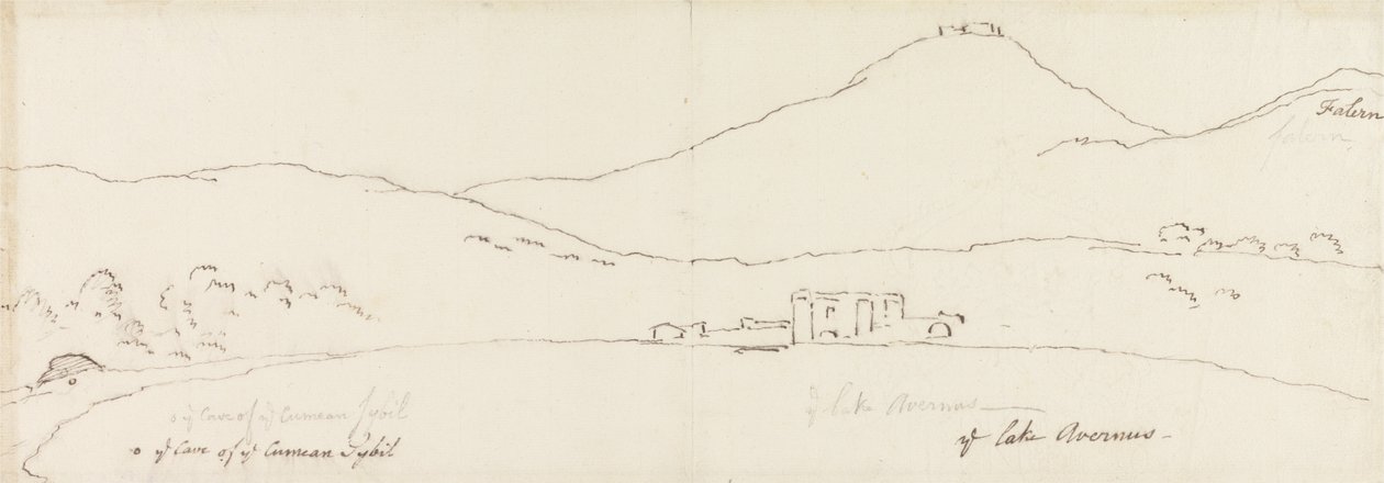 A kuméi Sybil barlangja az Avernus-tó partján alkotó: James Barry
