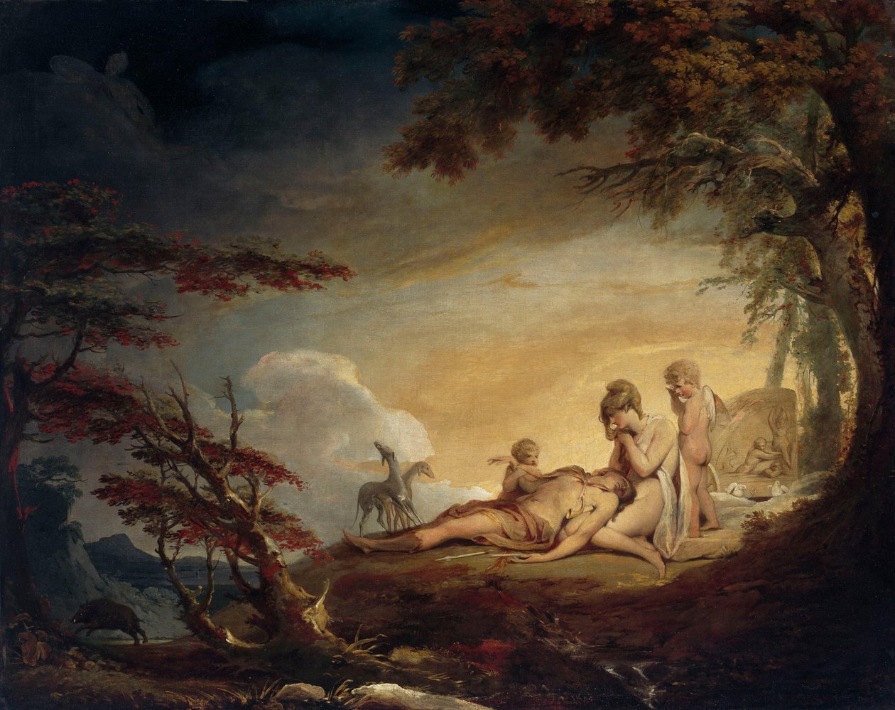 Adónisz halála alkotó: James Barry