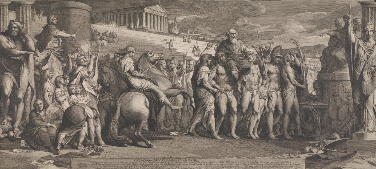 The Diagorides Victors at Olympia (A Művészetek Ösztönzése Társaságának nagytermének falainak tervezése) alkotó: James Barry