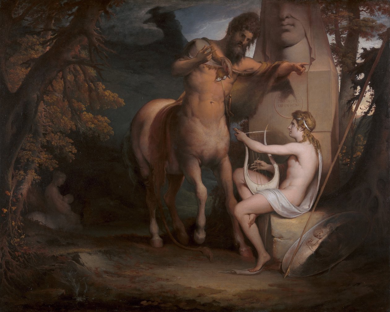 The Education of Achilles [1772, Royal Academy of Arts, London, kiállítási katalógus] alkotó: James Barry