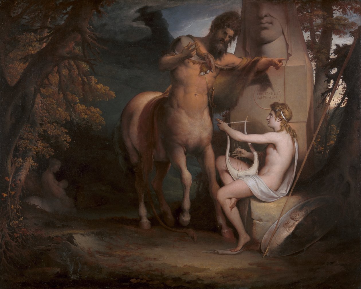 The Education of Achilles [1772, Royal Academy of Arts, London, kiállítási katalógus] alkotó: James Barry