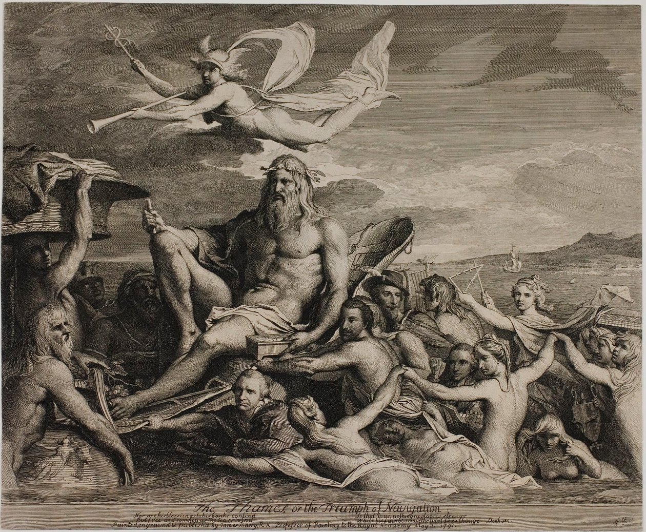 A Temze, avagy A navigáció diadala alkotó: James Barry