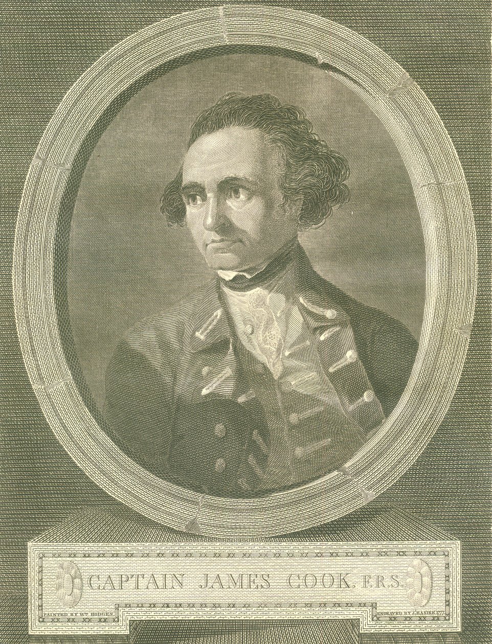 James Cook kapitány portréja, 1777 alkotó: James Basire