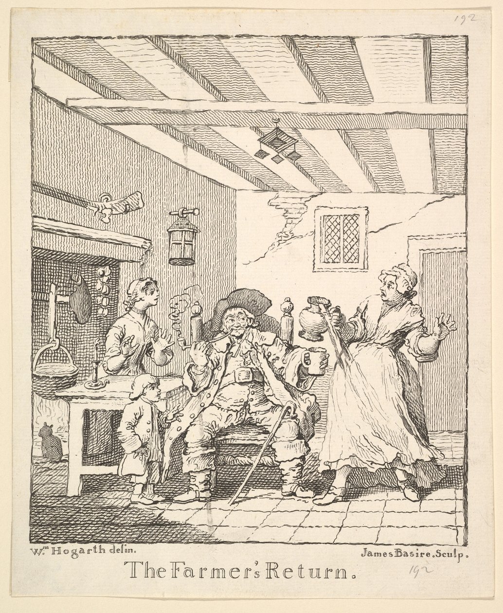A Farmers Return frontispiece, 1762. március. alkotó: James Basire I