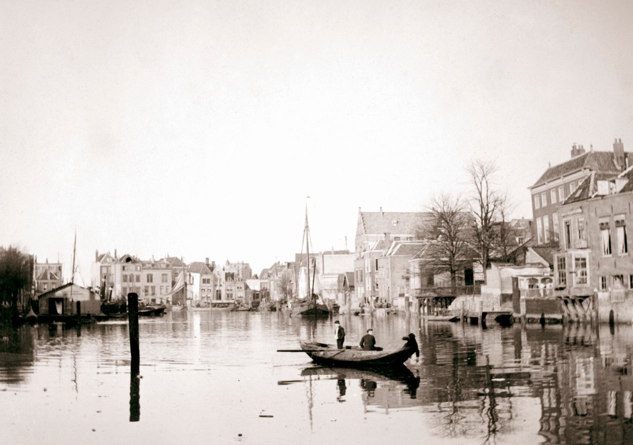 Hajó a csatornán, Dordrecht, Hollandia, 1898. alkotó: James Batkin