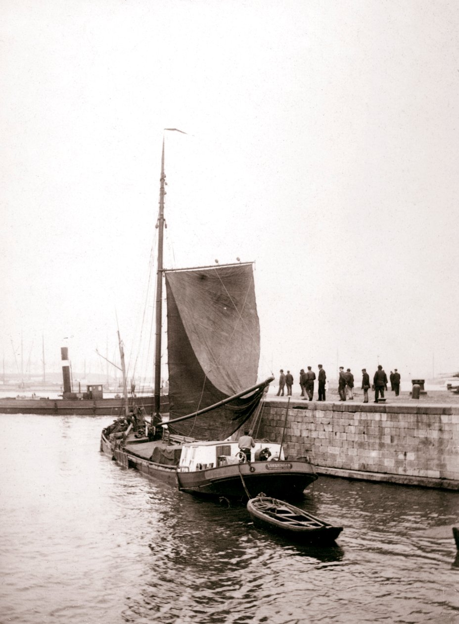 Csatornahajó, Marken-sziget, Hollandia, 1898. alkotó: James Batkin