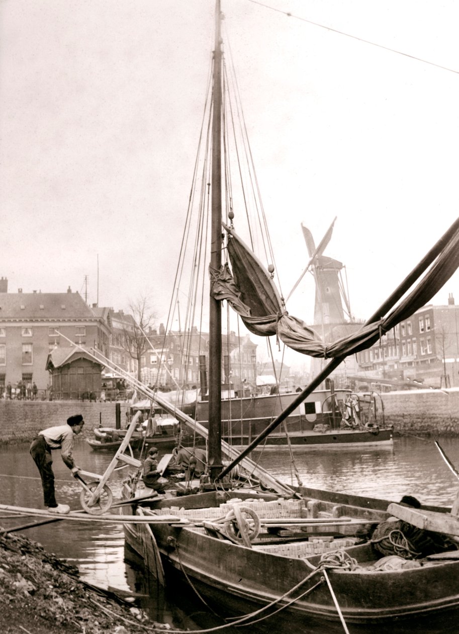Csatornahajó, Rotterdam, 1898. alkotó: James Batkin