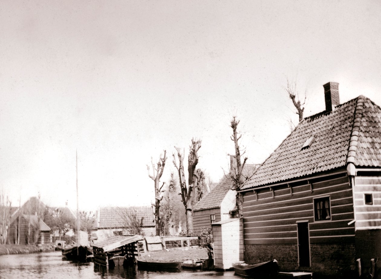 Csatornaparti házak, Broek, Hollandia, 1898 alkotó: James Batkin