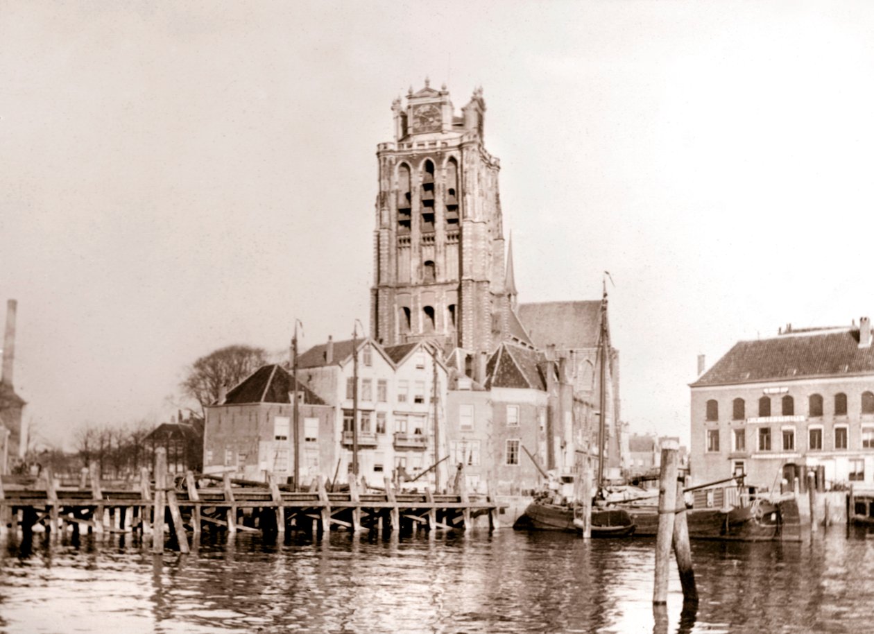 Templom a csatornán, Dordrecht, Hollandia, 1898 alkotó: James Batkin