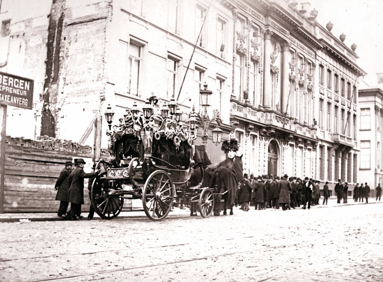 Lóvontatású halottaskocsi, Antwerpen, 1898 alkotó: James Batkin