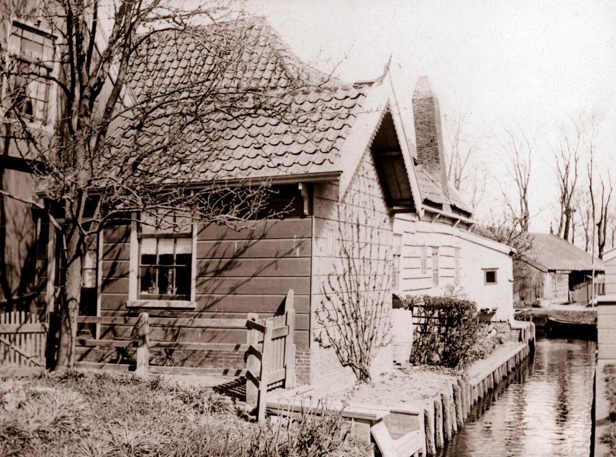 Ház a csatorna partján, Broek, Hollandia, 1898. alkotó: James Batkin