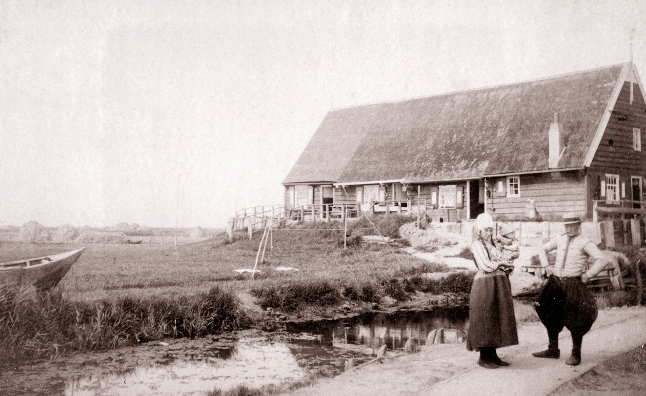 Marken-sziget lakói, Hollandia, 1898. alkotó: James Batkin