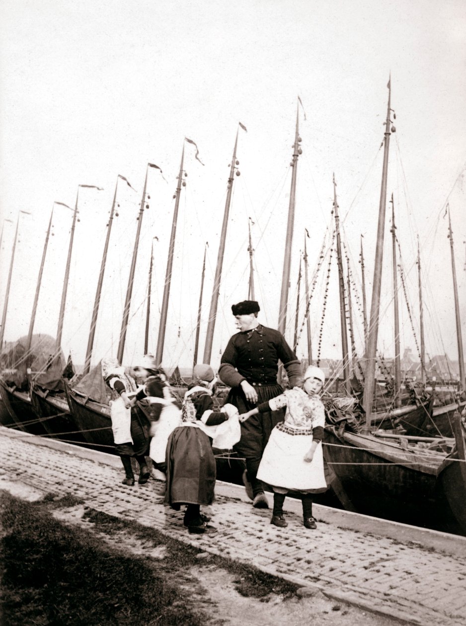 Marken-sziget népe, Hollandia, 1898 alkotó: James Batkin
