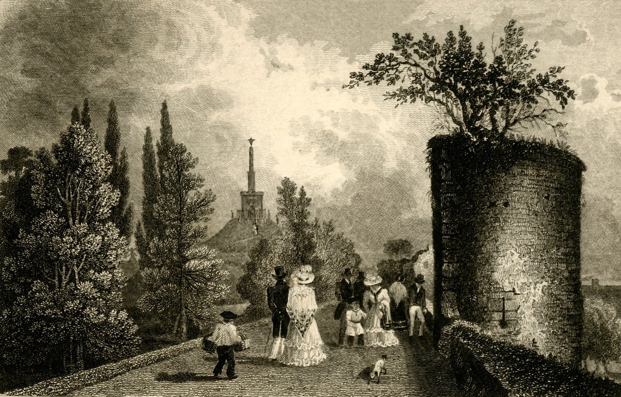 „Danejohn Hill, Canterbury, Kent”, 1829. alkotó: James Baylis Allen