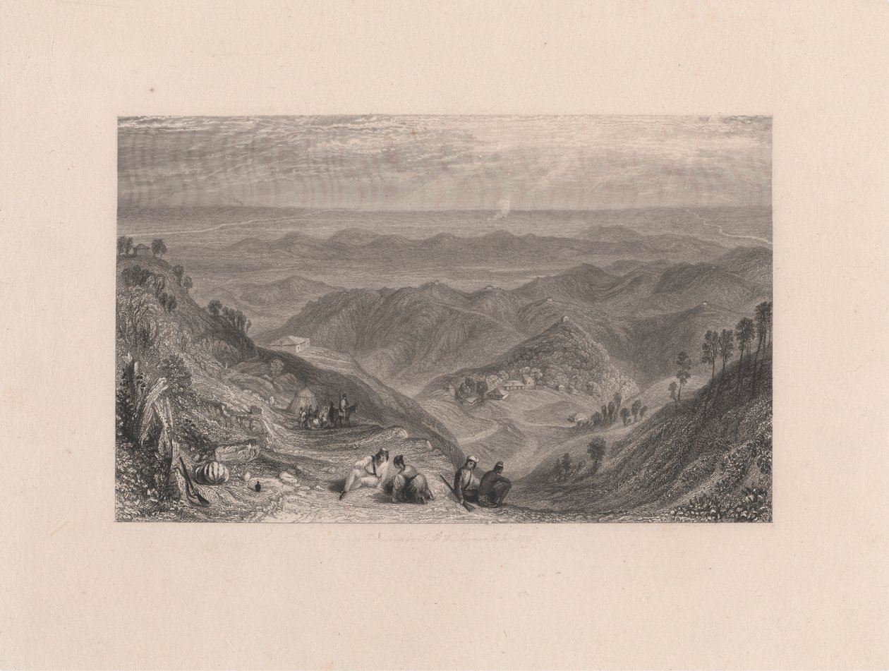 Mussooree és a Dhoon Landourból alkotó: James Baylis Allen