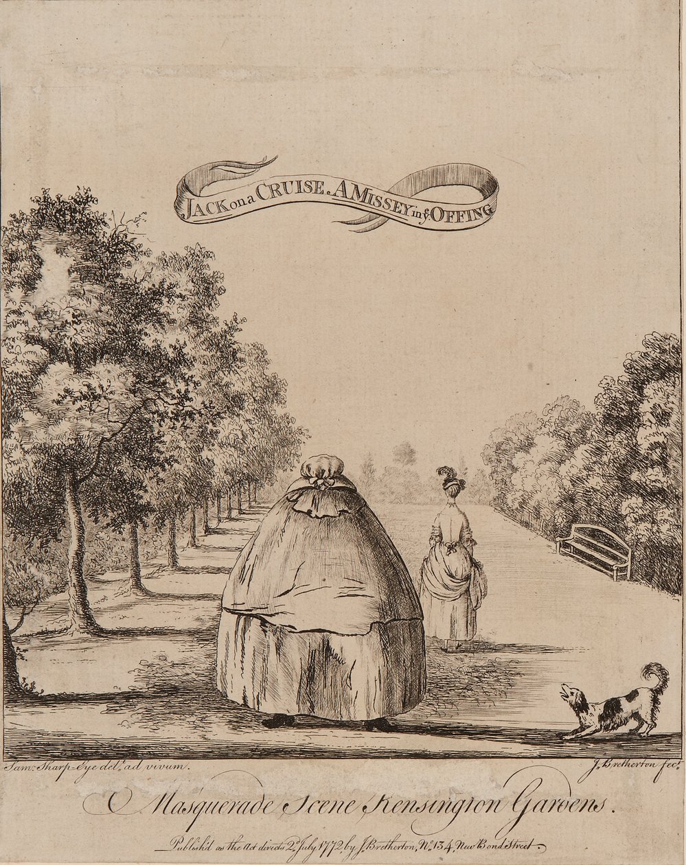 Masquerade Scene Kensington Gardens alkotó: James Bretherton