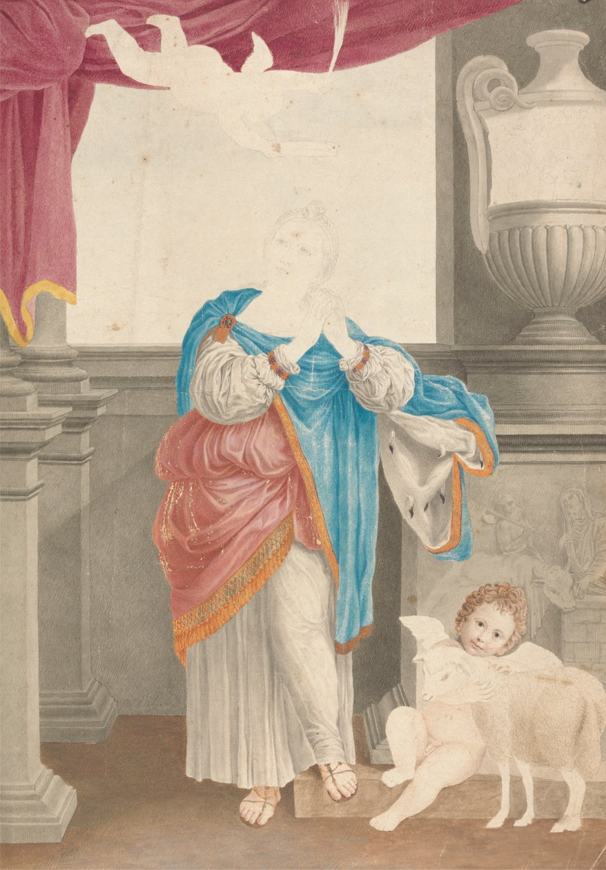 Szent Ágnes (Domenichino nyomán) alkotó: James Bruce