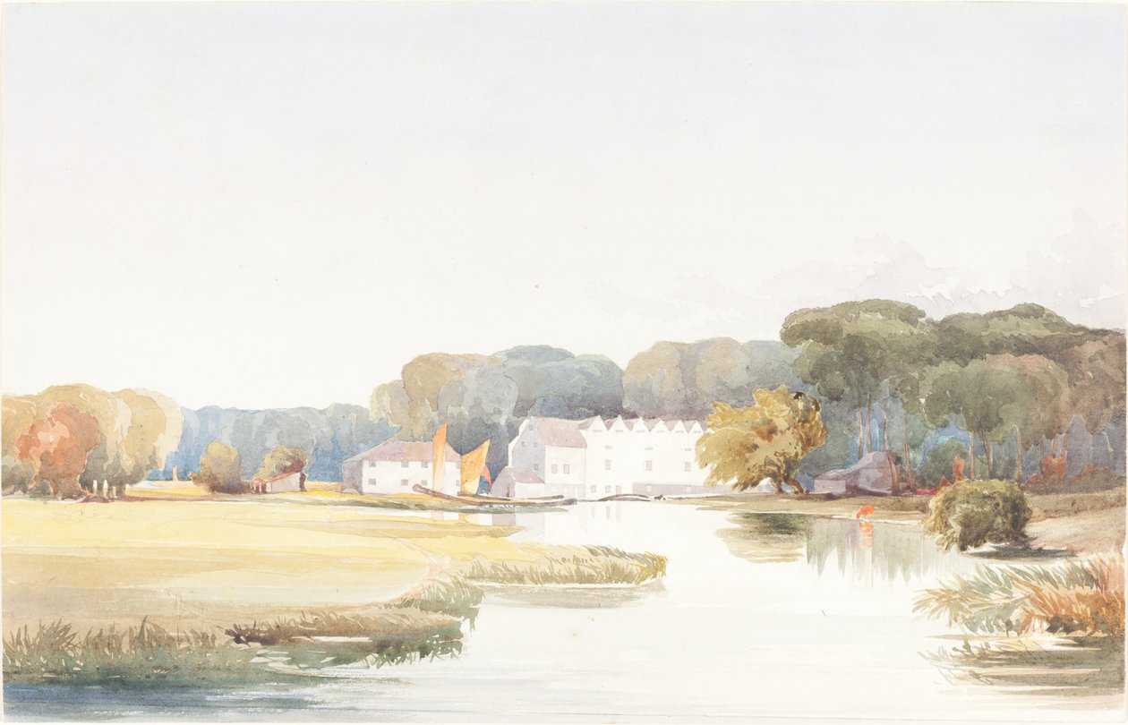 Horstead malom a Bure folyón, Norfolk alkotó: James Bulwer