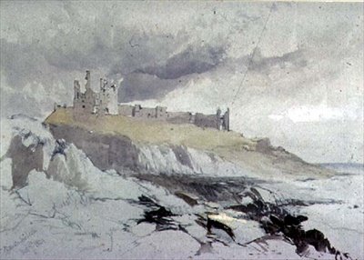 Dunstanburgh kastély alkotó: James Burrell Smith