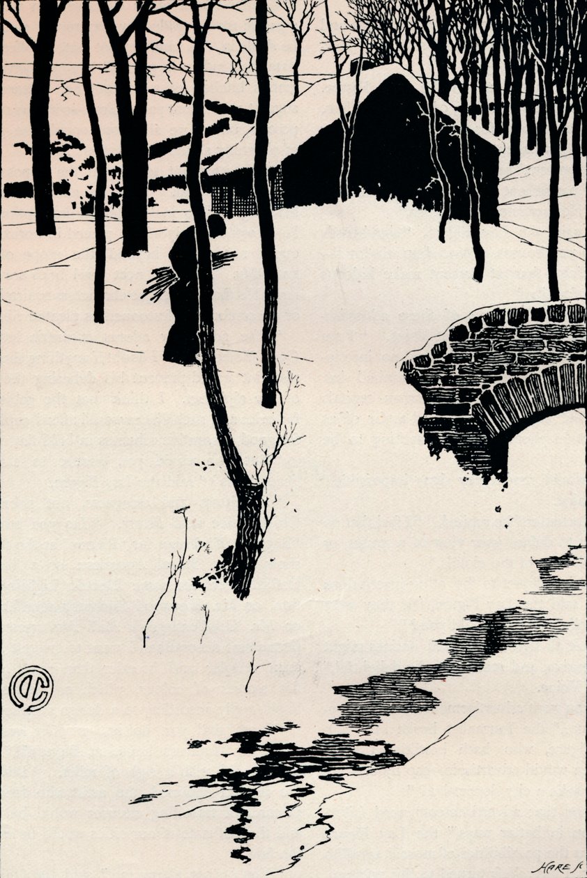 Víkendház egy erdőben, 1897 alkotó: James Cadenhead
