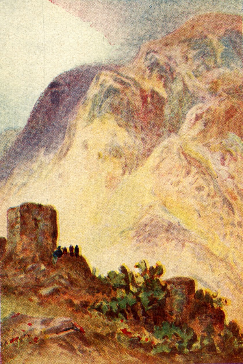 Ebál-hegy és Gerizim-hegy – János iv. 20, 1924. sz. Alkotók: James Clark, Henry A Harper. alkotó: James Clark and Henry A Harper