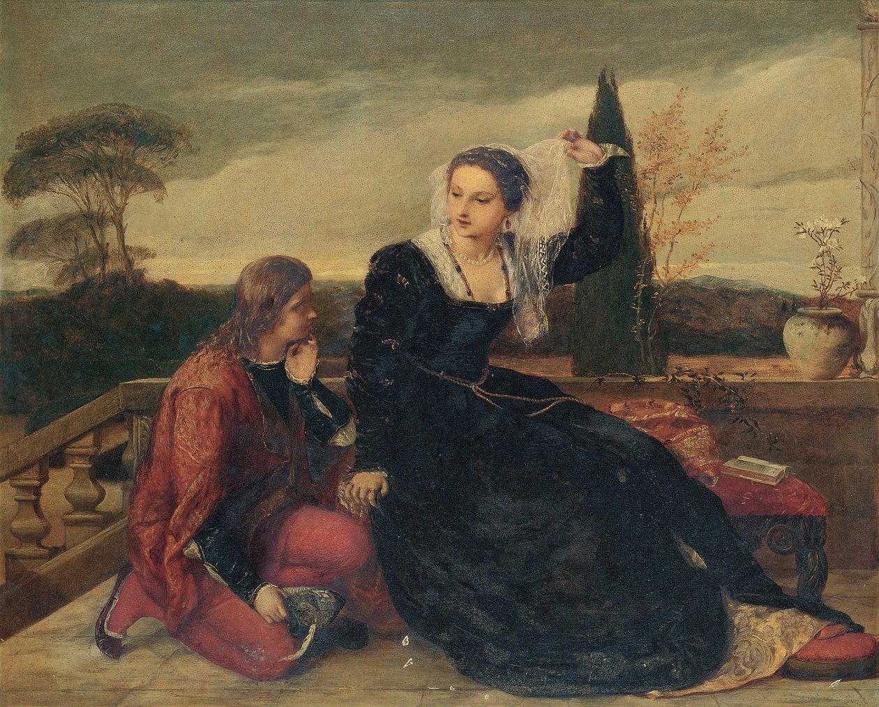 Olivia és Viola (olaj a panelen) alkotó: James Clarke Hook