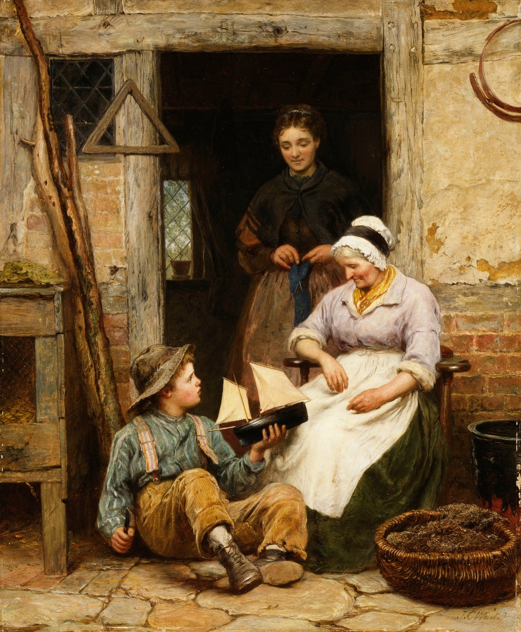 A hajómodell alkotó: James Clarke Waite