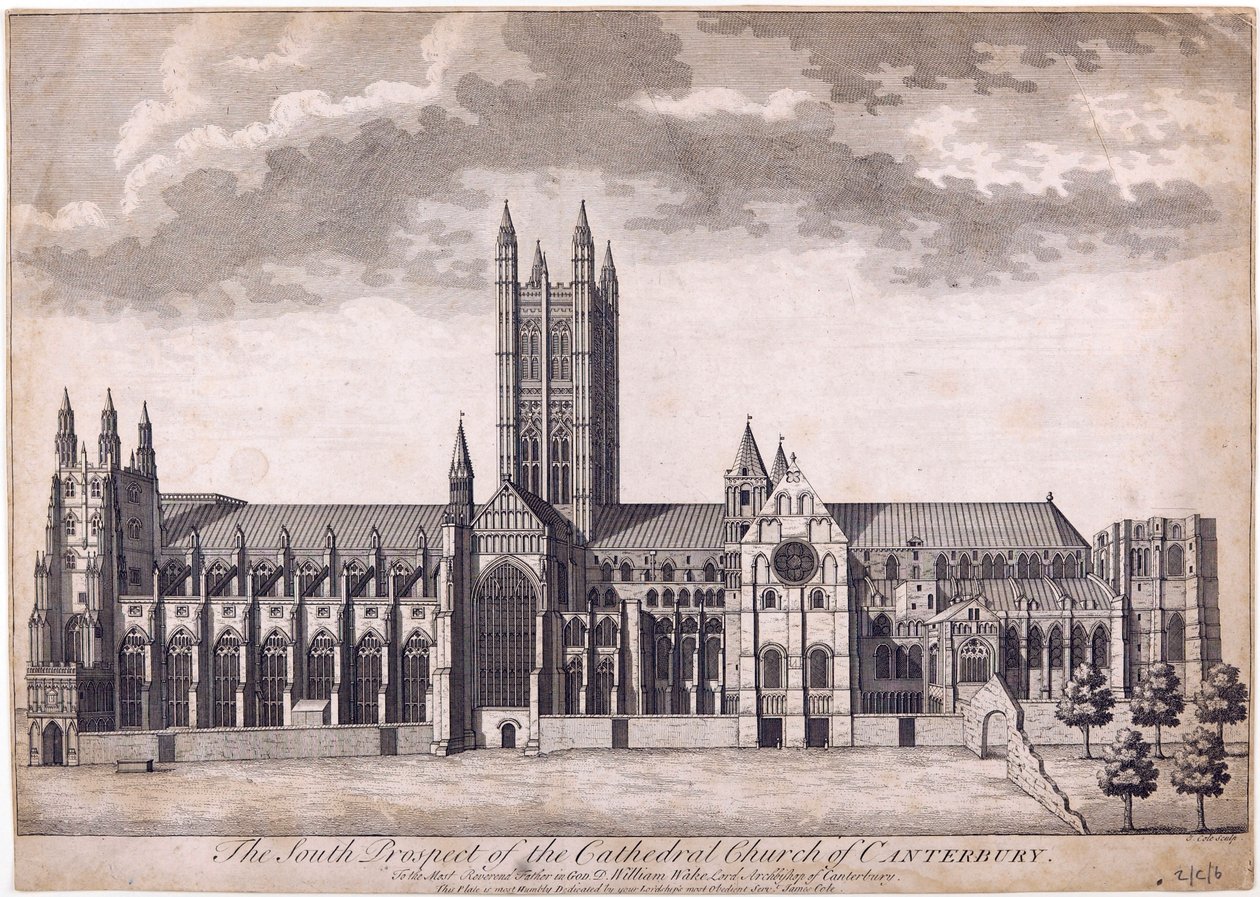 Canterbury katedrális, 1716-37 körül alkotó: James Cole
