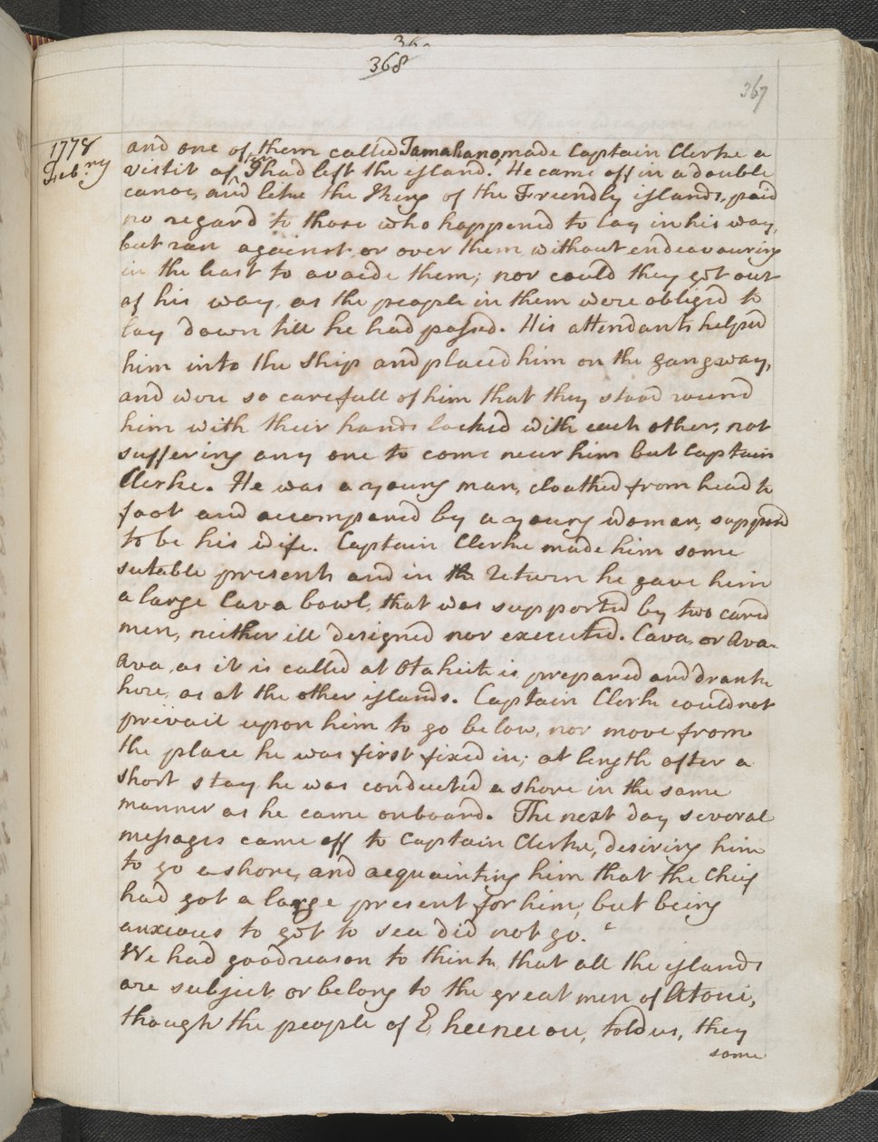 Egerton MS 2177 A f.367r Cook kapitány: Folyóiratok III alkotó: James Cook