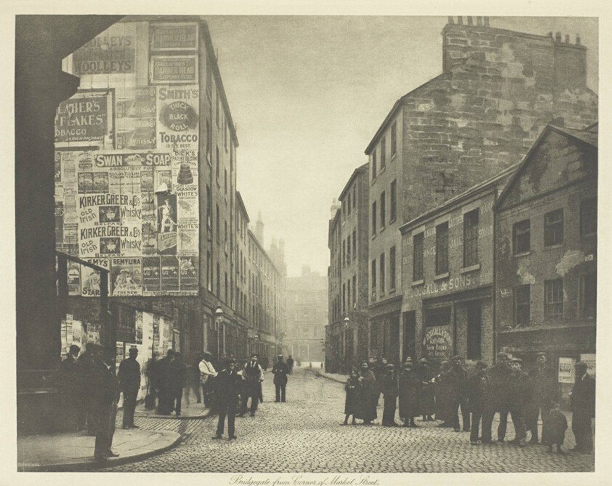 Bridgegate a Market Street sarkáról alkotó: James Craig Annan