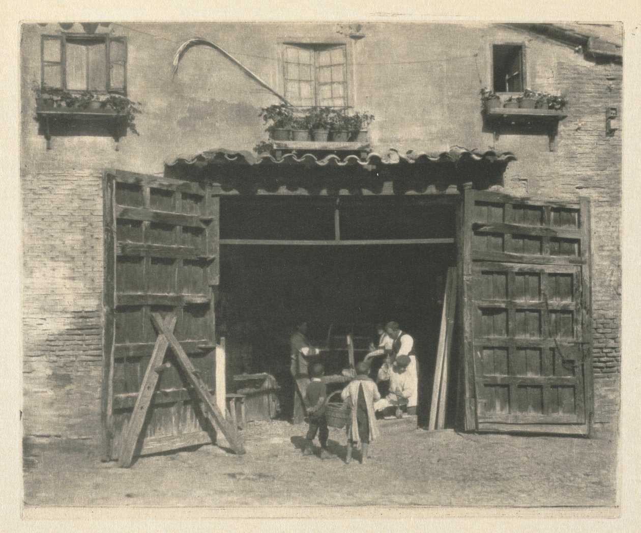 Kameramunka: Egy asztalosműhely – Toledo, 1914. alkotó: James Craig Annan