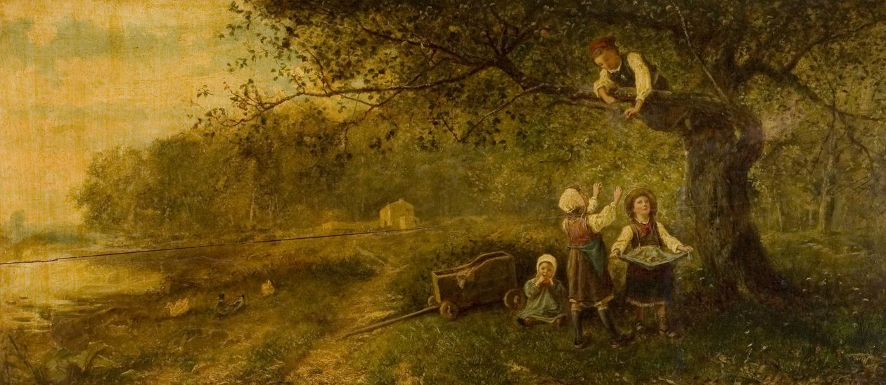 Almaszedés, 19. század vége alkotó: James Crawford Thom