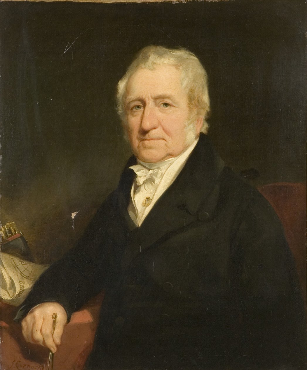 Thomas E. Etheridge kapitány portréja [a „Severn” kapitánya] alkotó: James Curnock