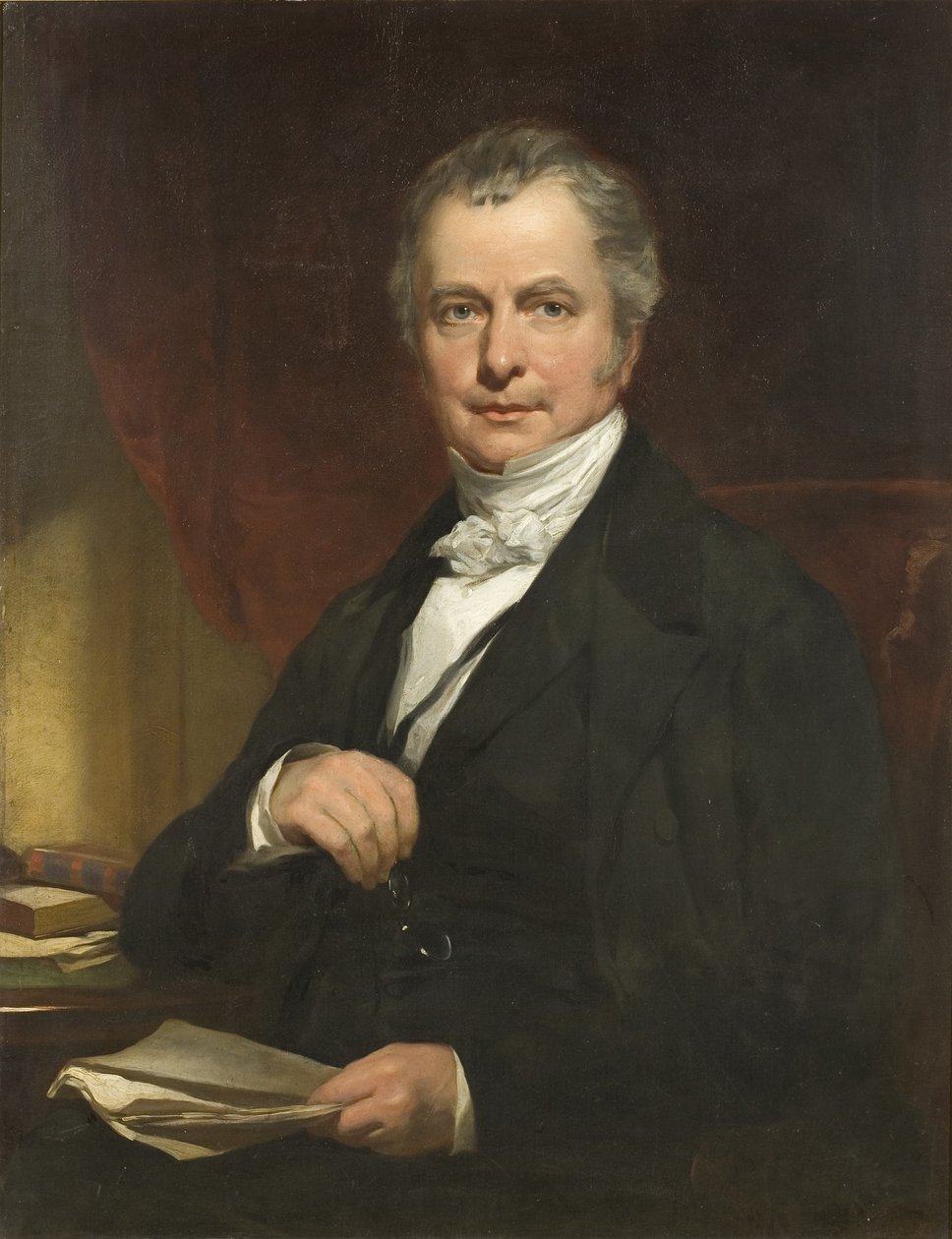Thomas Garrard portréja, 1845 körül (olaj, vászon) alkotó: James Curnock