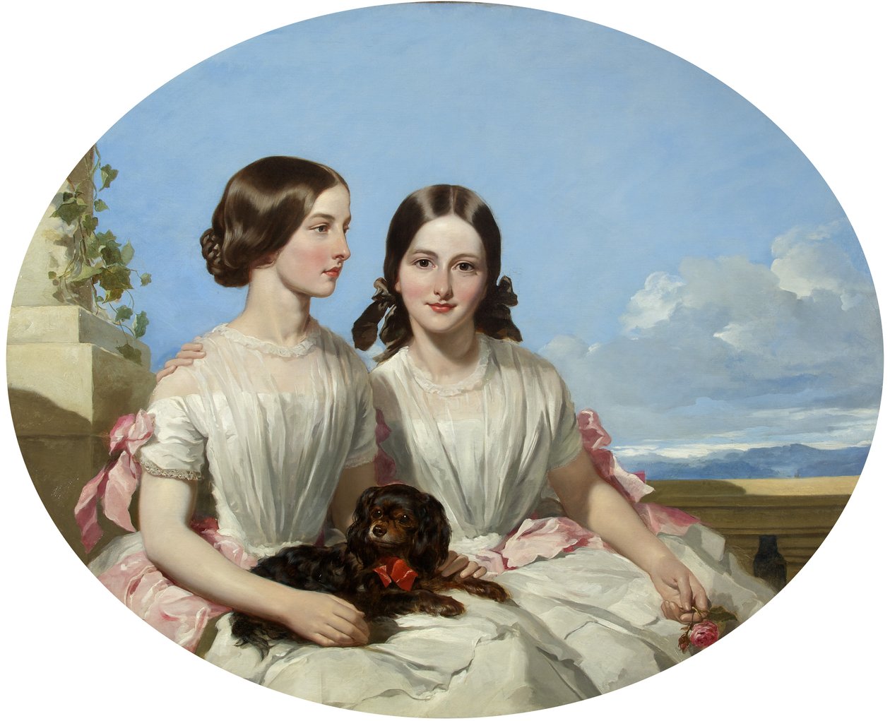 A nővérek, Annie és Henrietta Marie Shaw (olaj, vászon) alkotó: James Curnock