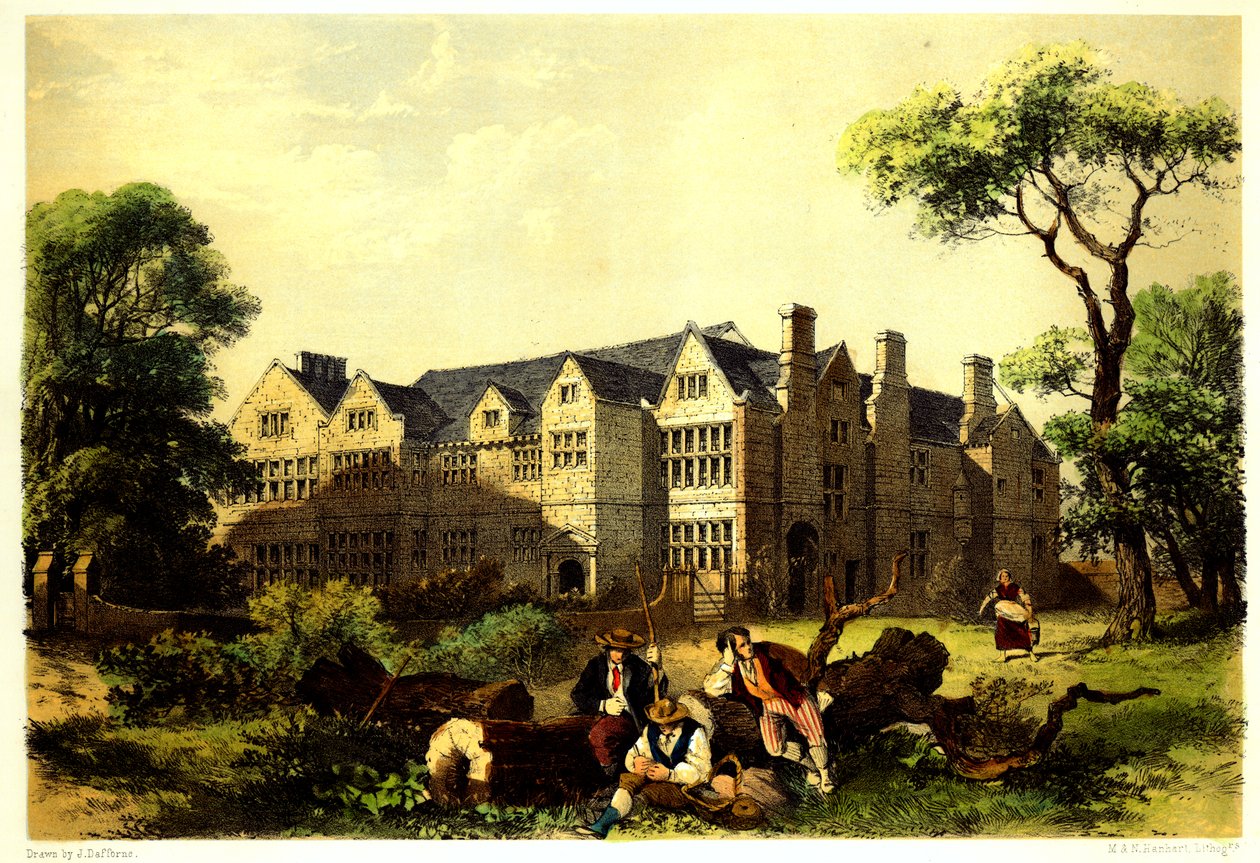 Sawston Hall, Cambridgeshire, 1848 alkotó: James Dafforne